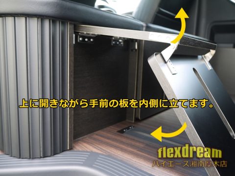 FD-BOX後向き乗車席　開き方 5